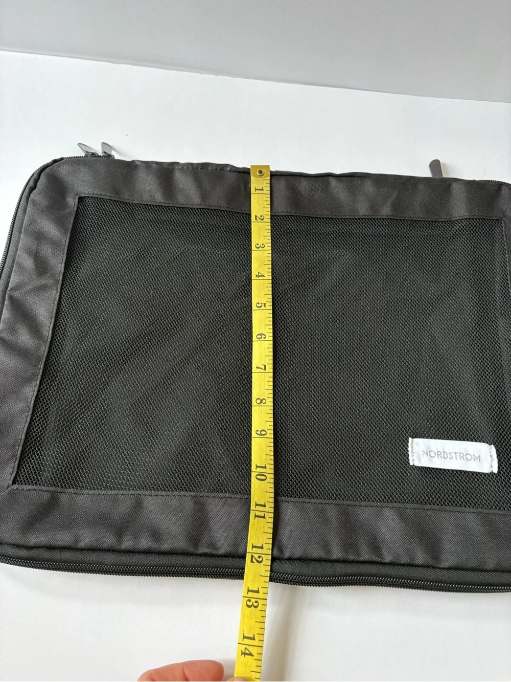 Nordstrom Black Mesh Packing Cube Compress Organize Separate Travel Store Logo
